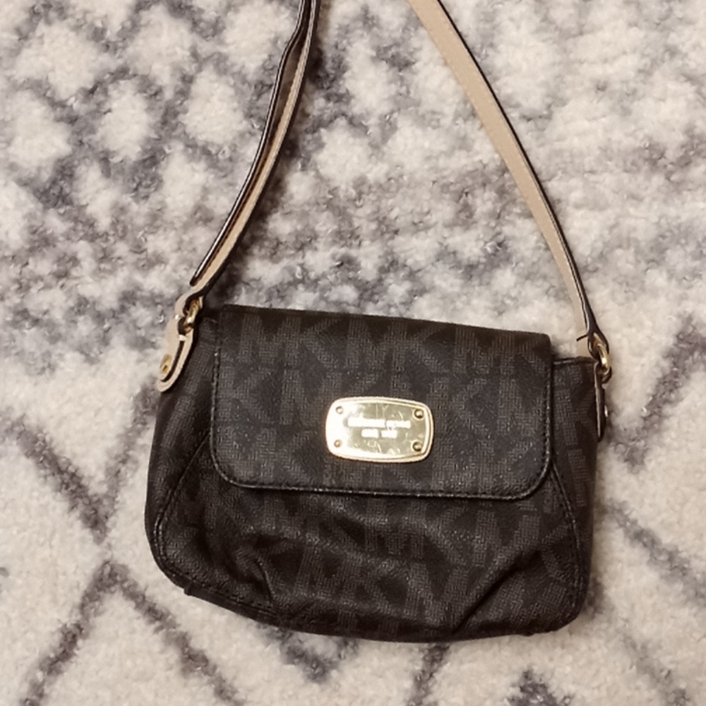 Michael Kors monogram small crossbody purse